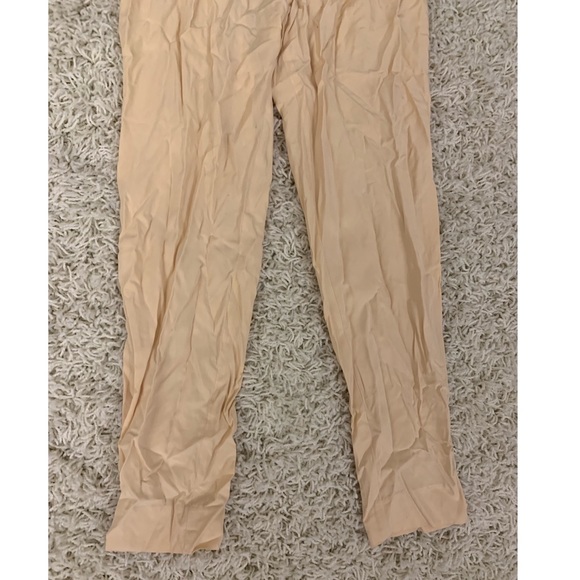 Mango cream flowy high rise tie pant size 4 - Picture 6 of 12